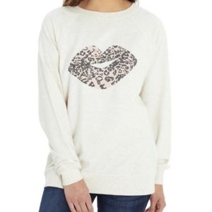 Cheetah print kiss Wildfox Sweatshirt